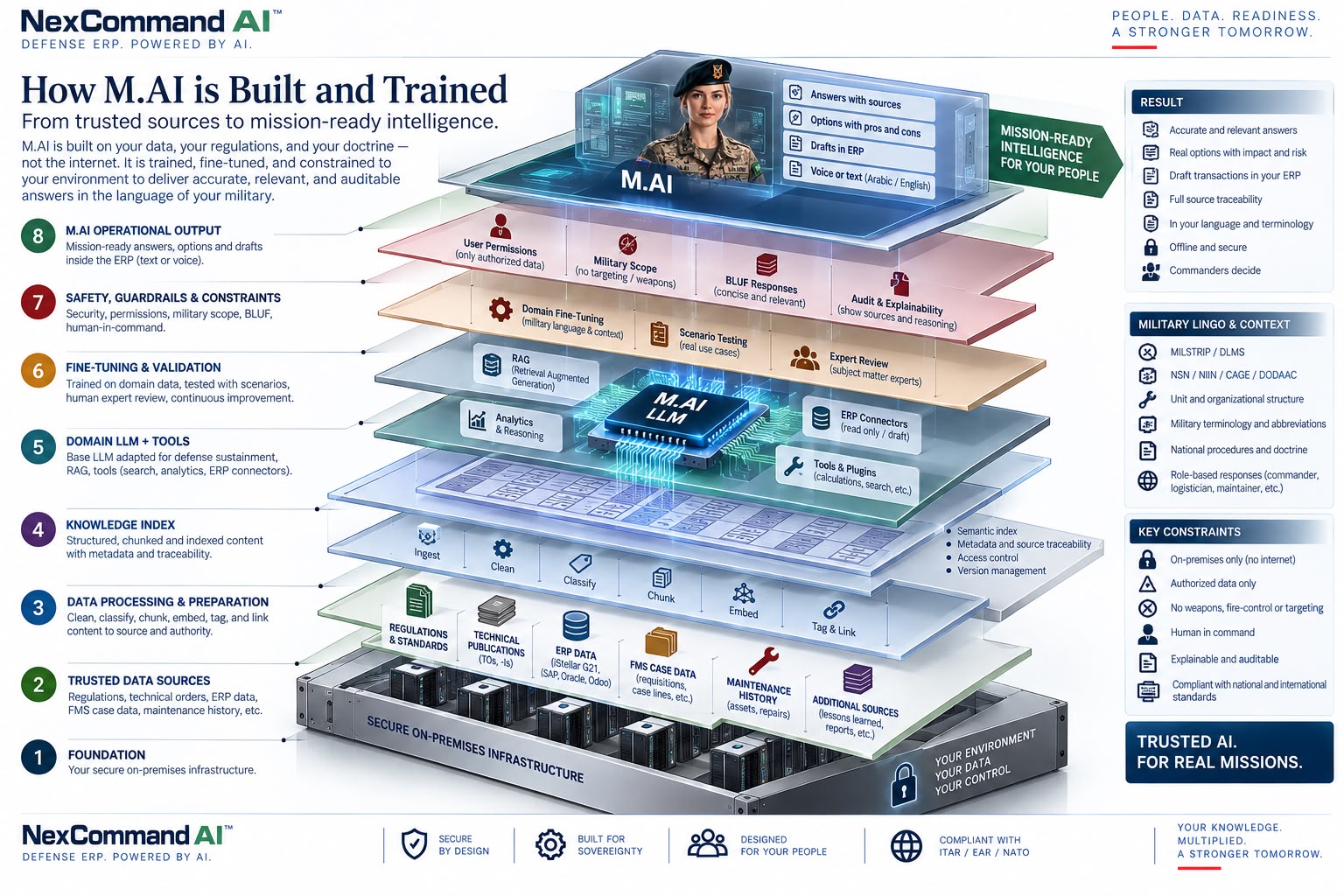 M.AI learning and training layer diagram